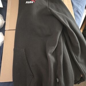 Puma Black Hoodie with Small Chest Logo